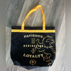 Chic Black and Yellow Graphic Harry Potter Tote